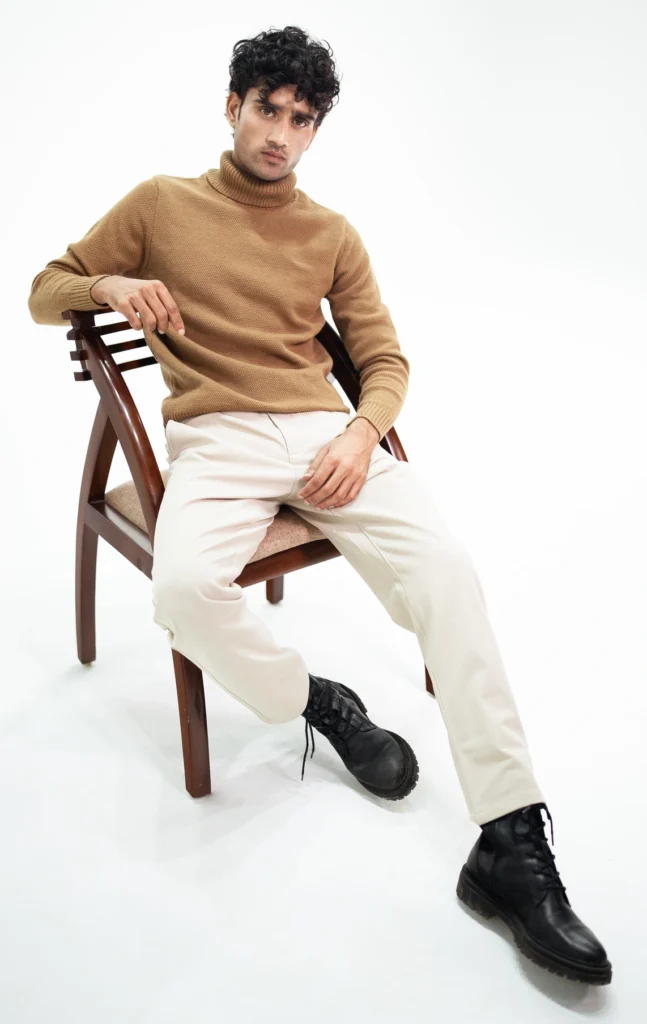 Bellance Salon male model with curly black hair