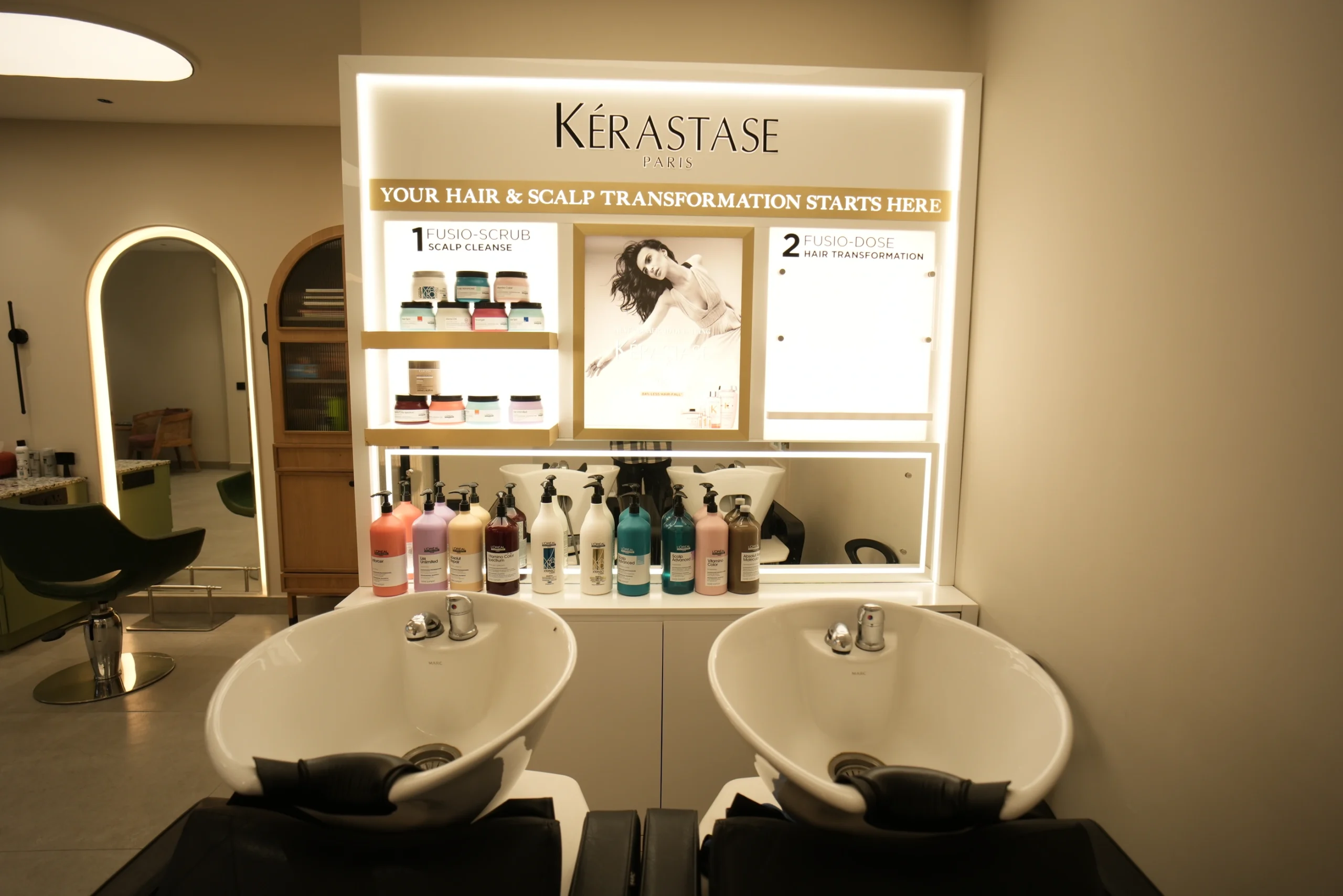 Bellance Salon Kérastase Paris wash station